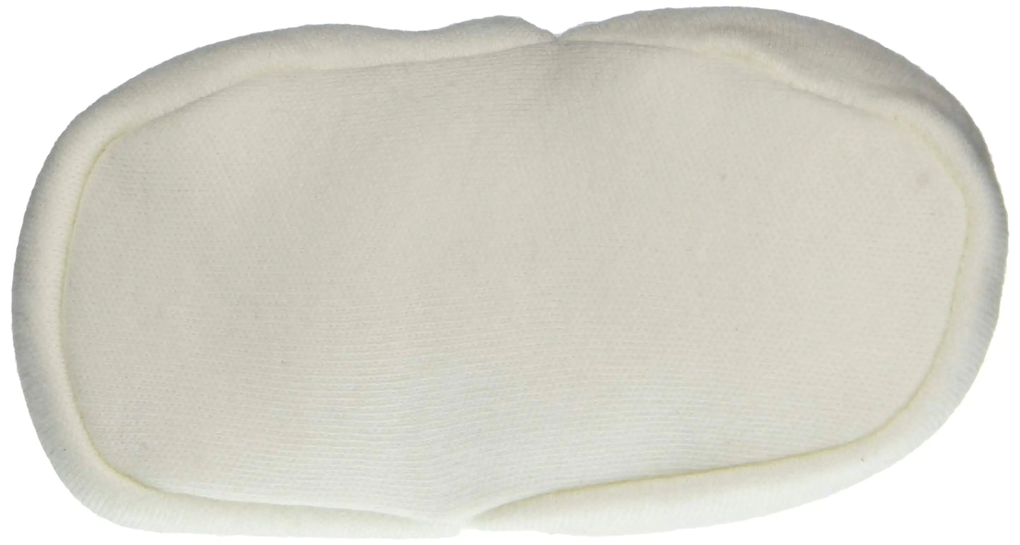 Burt's Bees Baby Unisex Baby Booties, Organic Cotton Adjustable Infant Shoes Slipper Sock 6-9 Months Infant Eggshell White