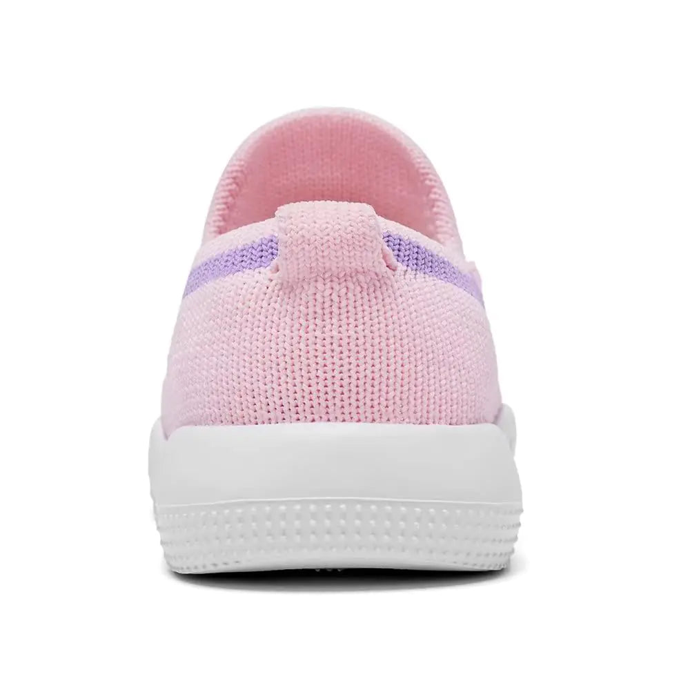 Eashi Baby Boy Girl Non-Skid Indoor Infant Walking Shoes Breathable Warm Elastic Sock Shoes with Memory Sole Protect Toes Outdoor Sneakers 9-12 Months Infant Pink