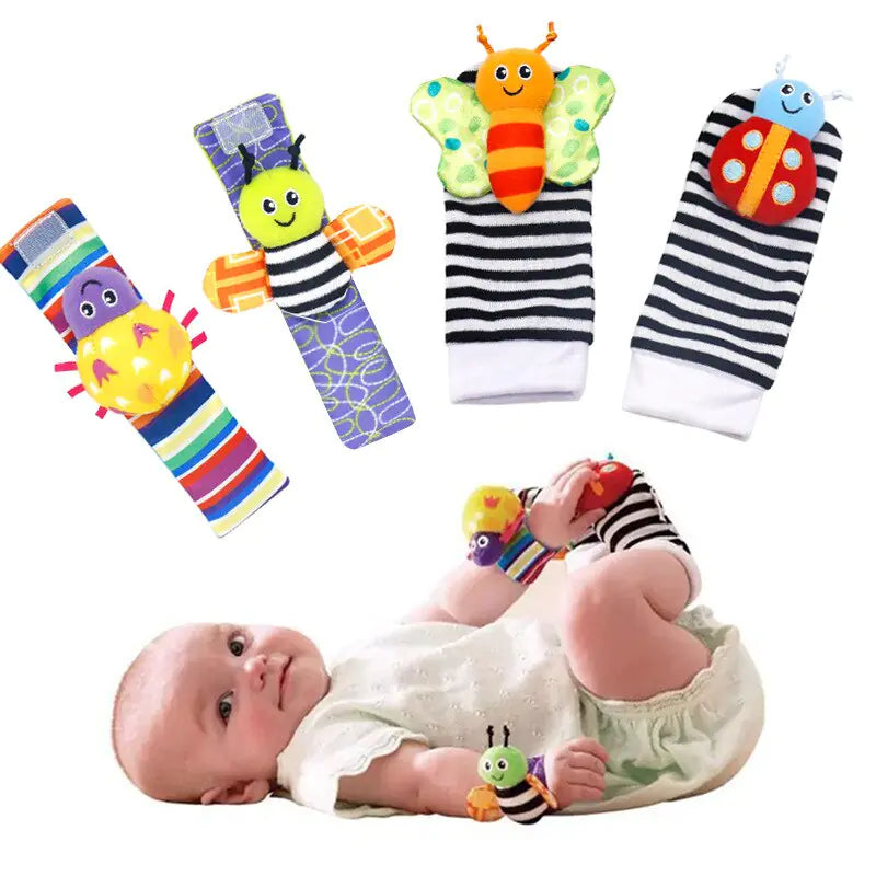 Baby Tiny Toes Rattle Sock Set