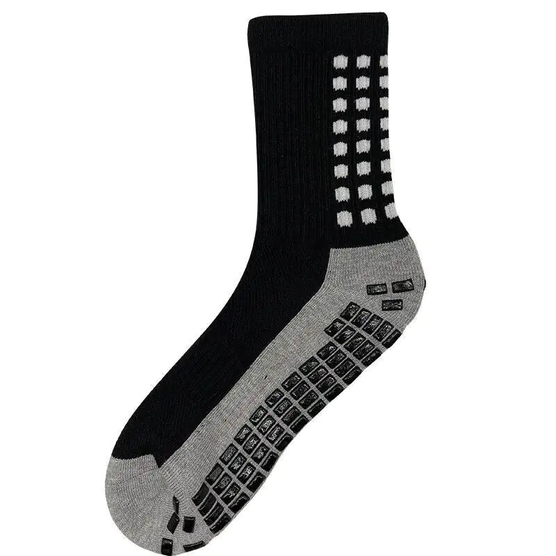 3 Pair Sport Socks Anti Slip W/ Grip Soccer Men Football Basketball Sock Premium