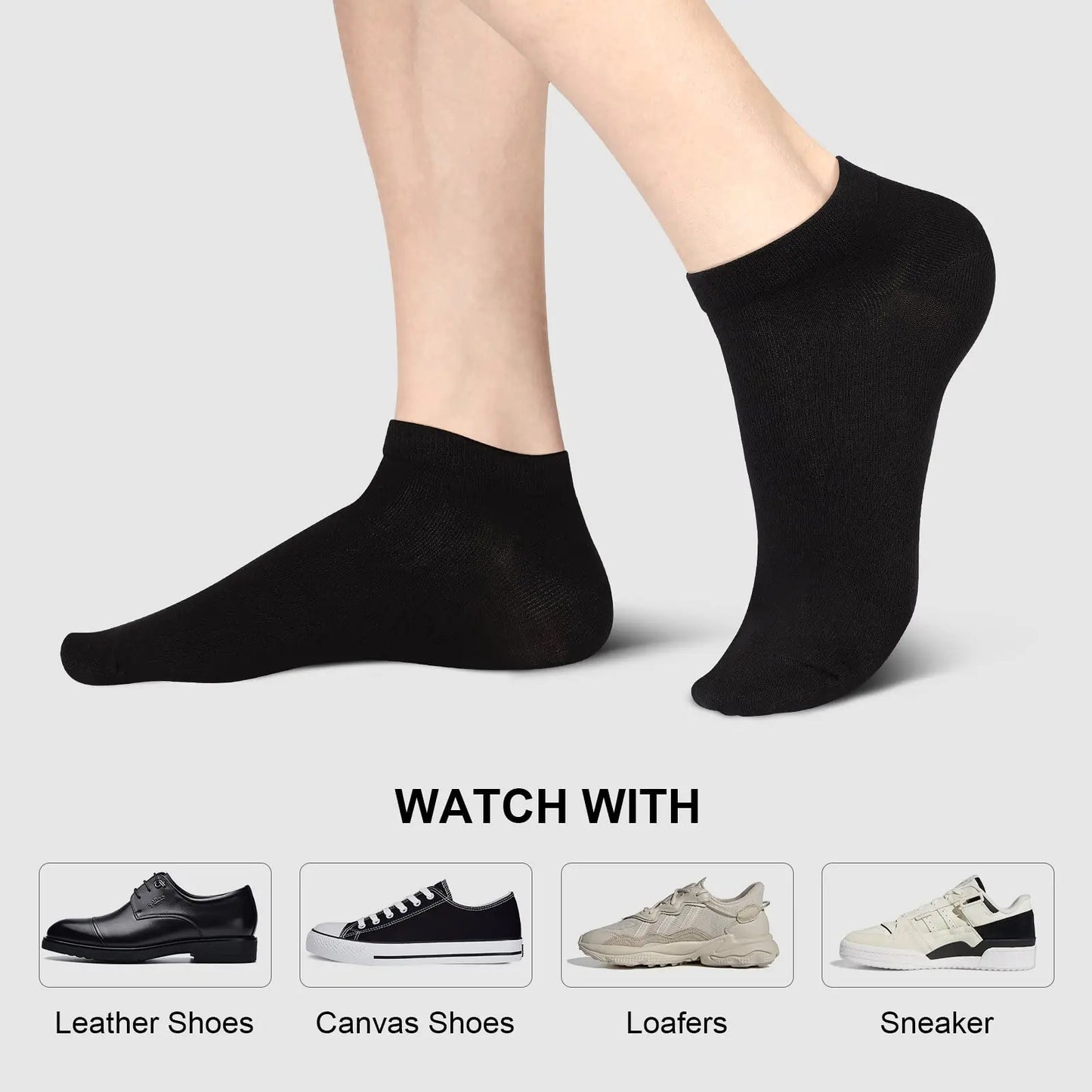 No Show Men Socks, Low Cut Ankle Sock, Men Short Socks Casual Cotton Socks 11-13 Mix of Colors-006（8 Pairs/16 Pieces）